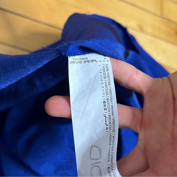 Theyskens’ Theory Sz 4 Blue Snake Print Ling Sleeves Dress - Picture 12 of 12